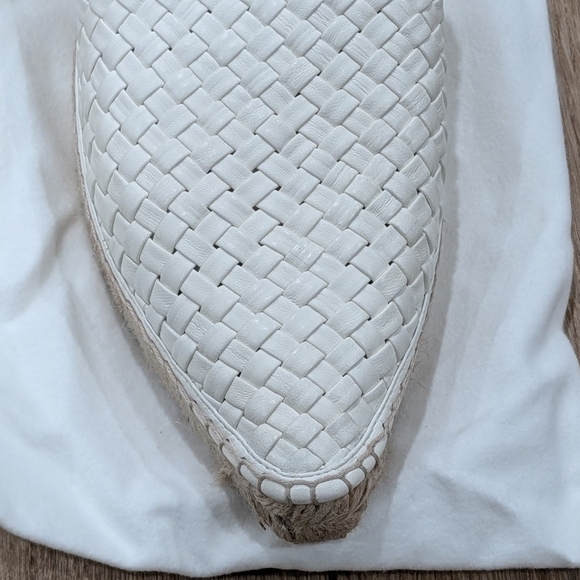 $1295 Mens BOTTEGA VENETA Intrecciato Leather Espadrilles White 45 US 12 - Picture 3 of 10